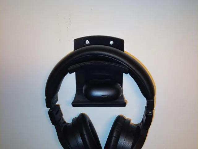 Headphone holder with holes