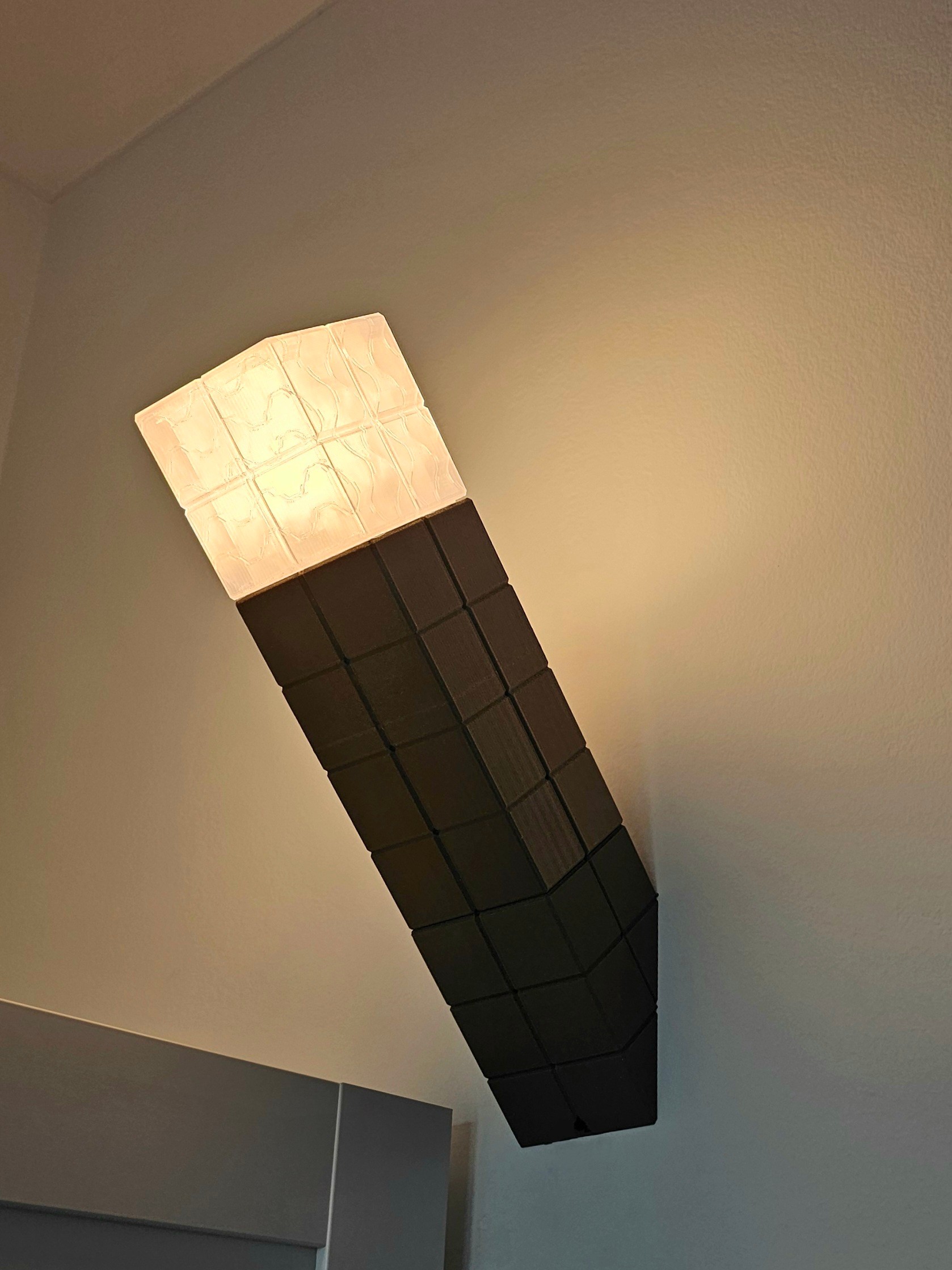 E27 bulb Minecraft torch