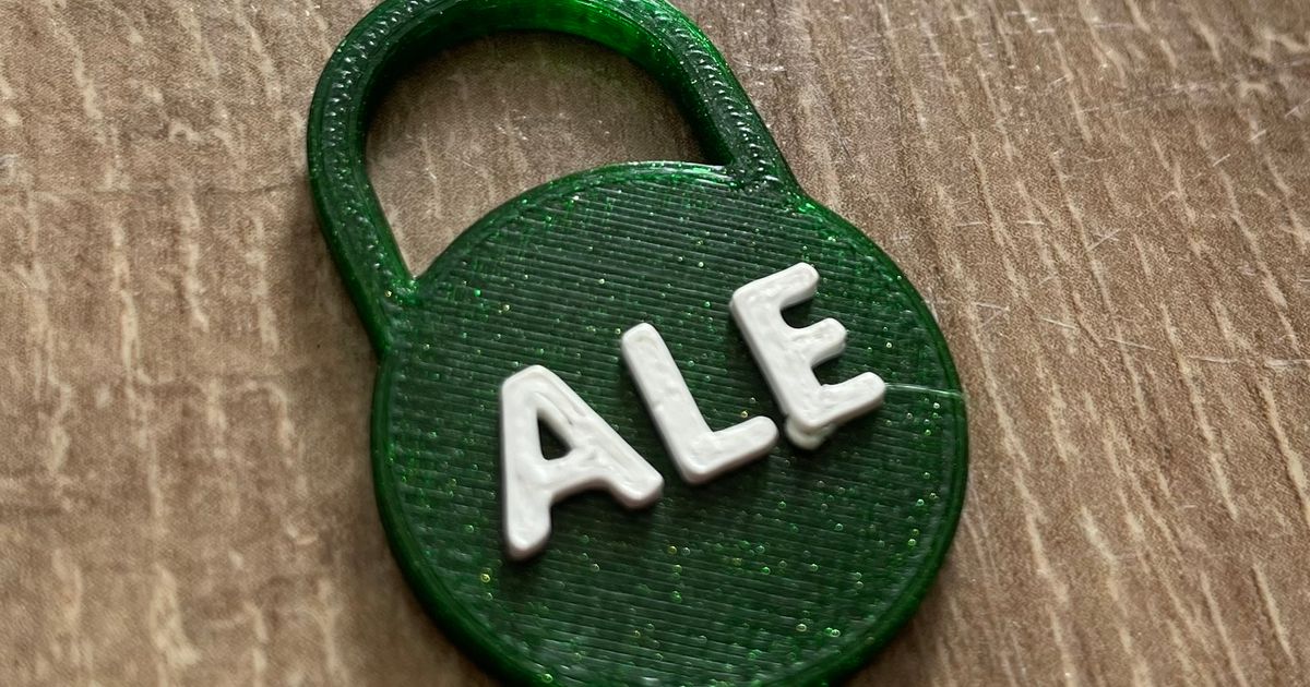 Padlock keychain by Dezinsector | Download free STL model | Printables.com