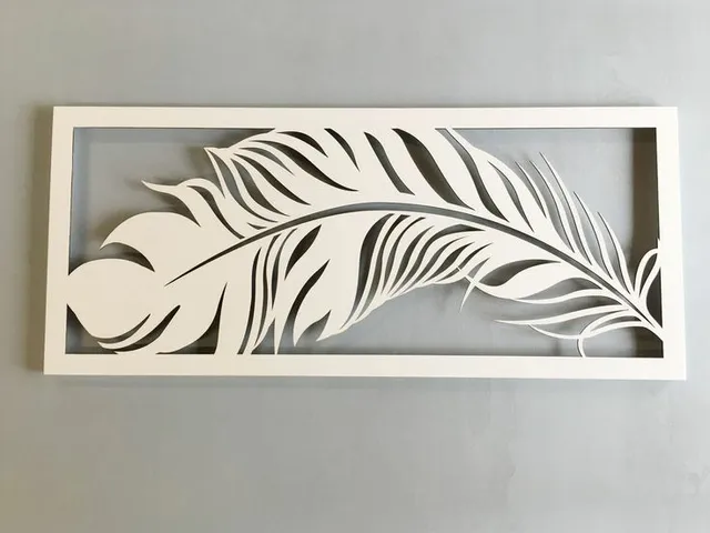 feathers wall art