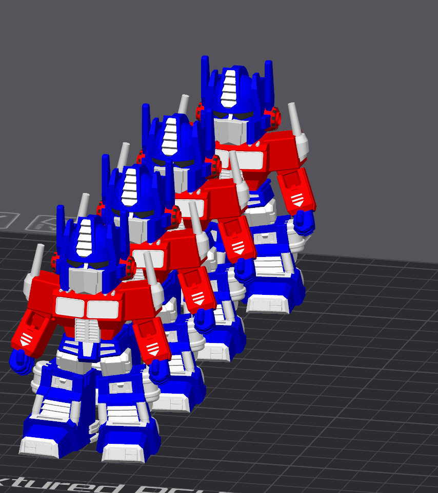 optimus prime multi colouring keychain keyring