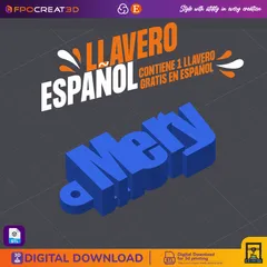 LLAVERO MERY NOMBRE