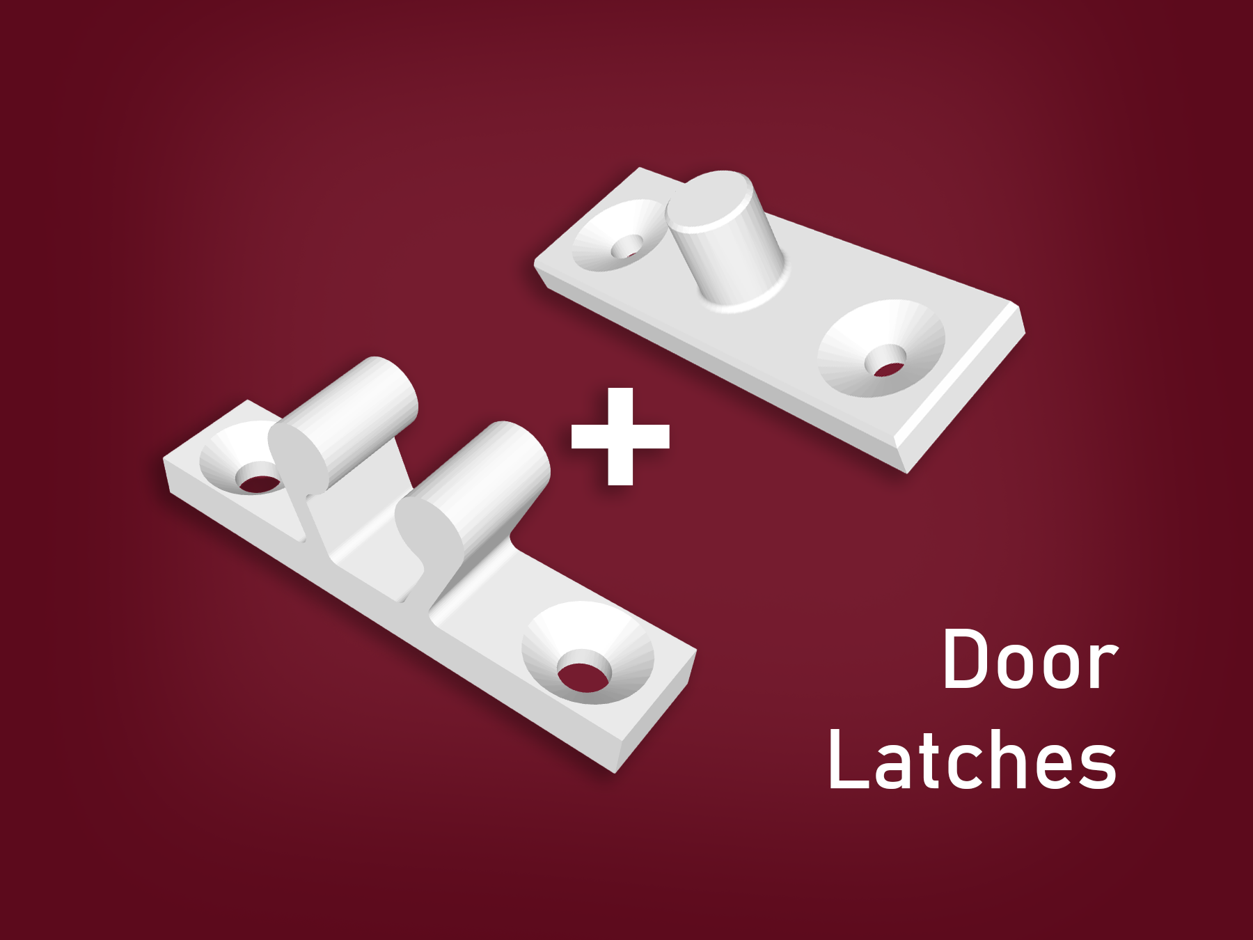 Male / Female Door Latch - PVC Bug/Mosquito Net Door