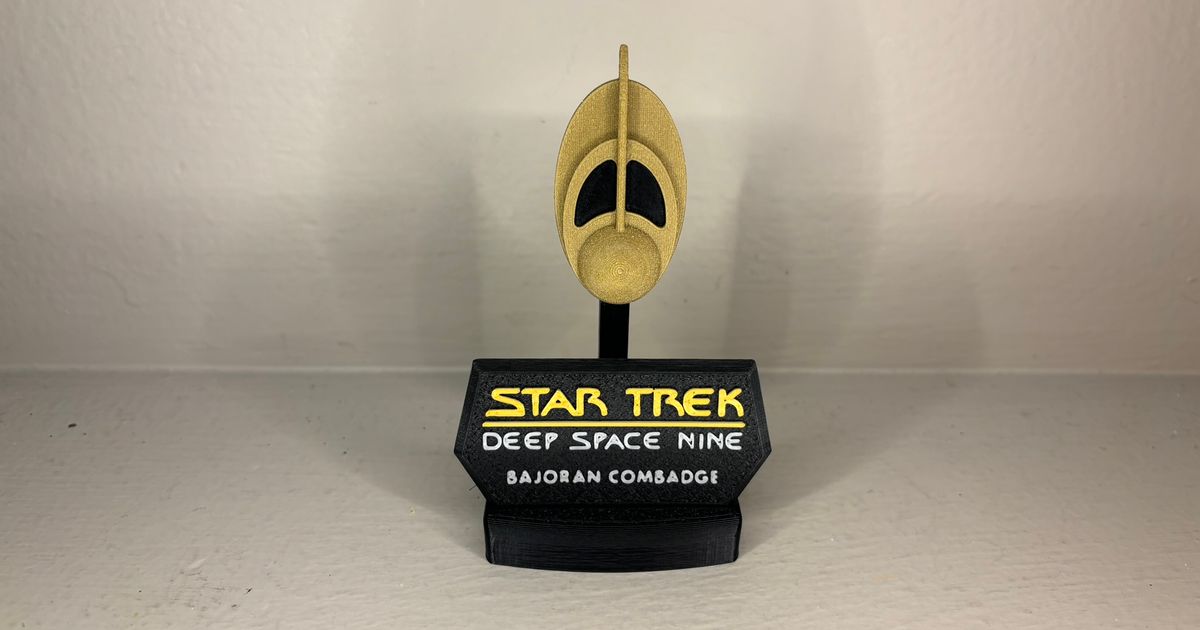 Star Trek: DS9 Bajoran Combadge by 𝗨𝗻𝗶𝗺𝗮𝘁𝗿𝗶𝘅𝗥𝗲𝗱🪐🌠 | Printables Store