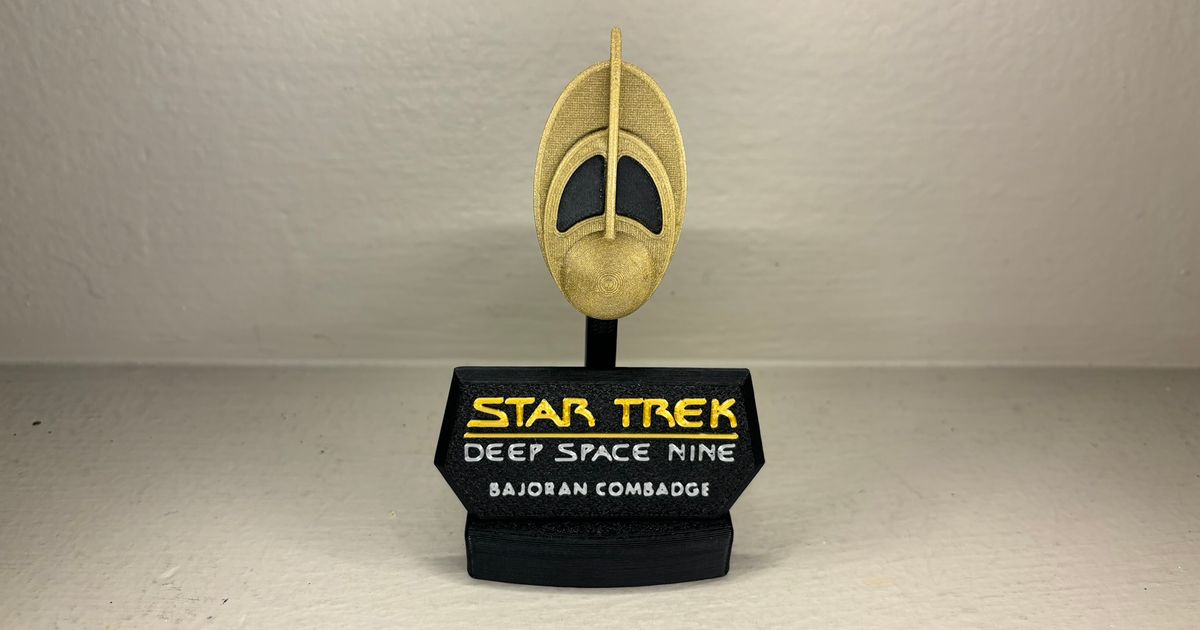 Star Trek: DS9 Bajoran Combadge by 𝗨𝗻𝗶𝗺𝗮𝘁𝗿𝗶𝘅𝗥𝗲𝗱🪐🌠 | Download free STL ...