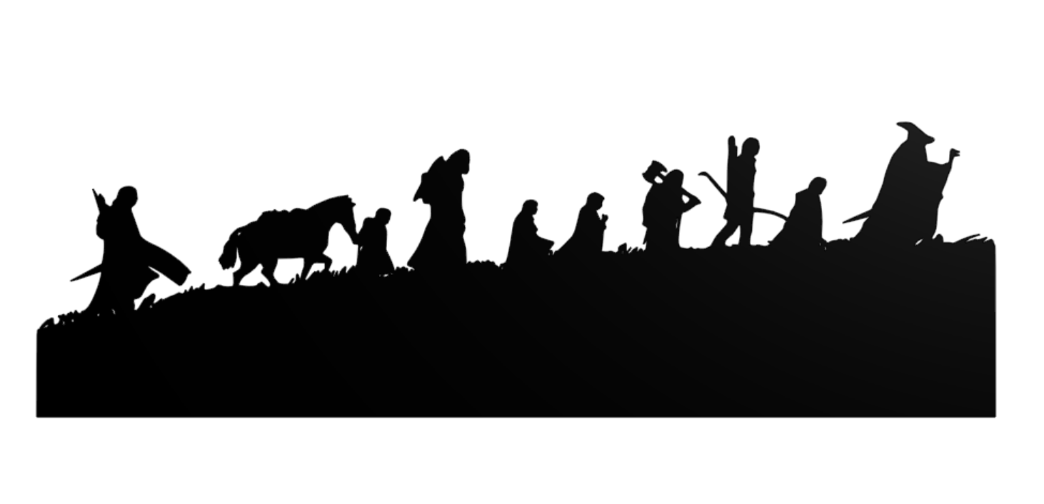 The lord of the rings - Fellowship - wall art