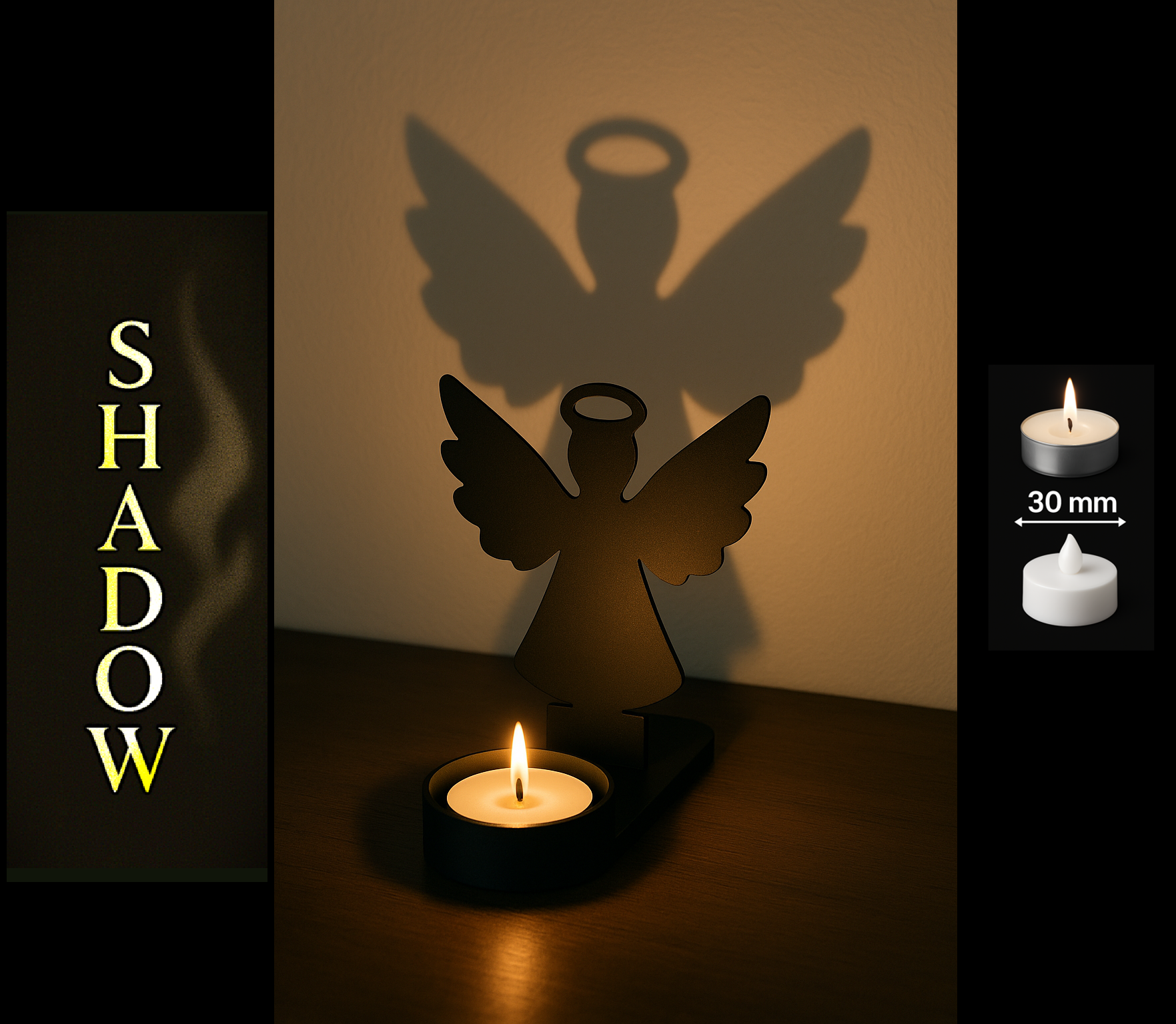Shadow Art -  Christmas Angel