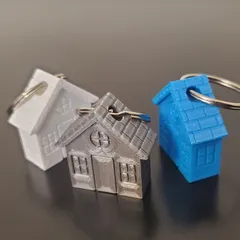 Mini House Keychains