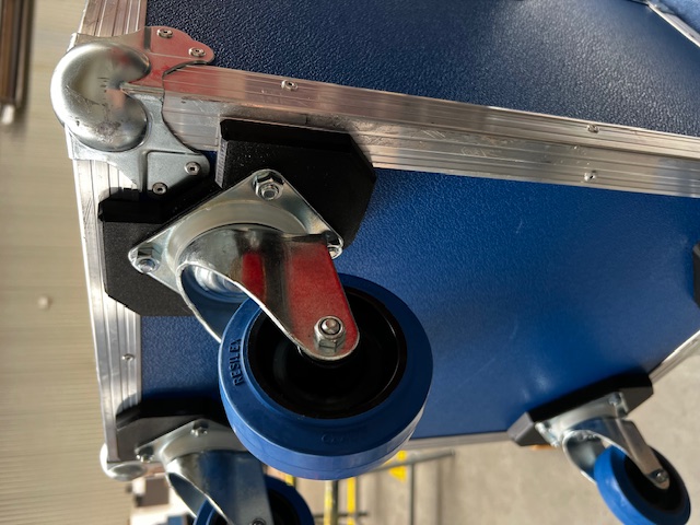 Montageplatte Rolle für Flightcase, Castor Plate