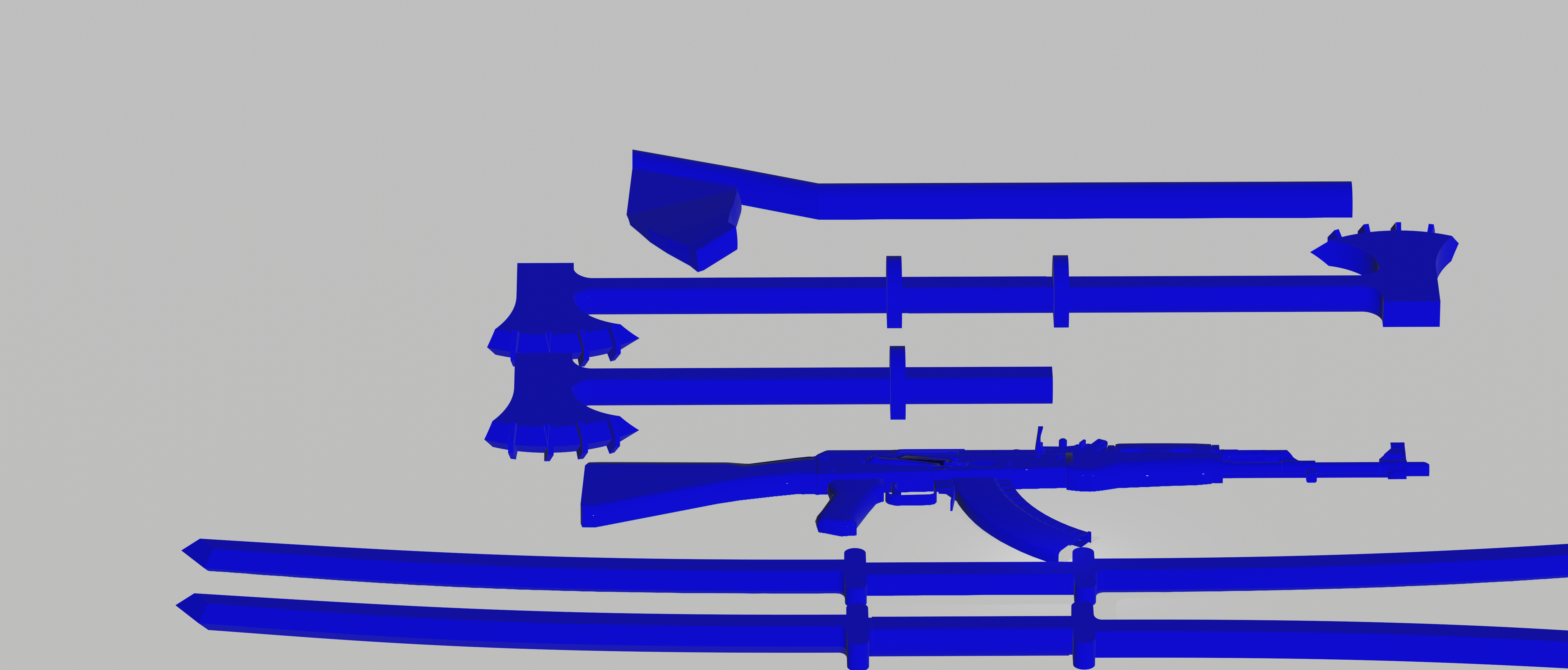 armas para dummy 13 3D model thumbnail