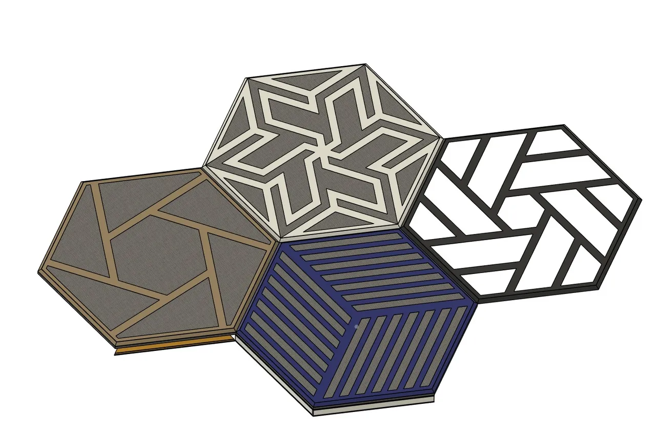 Modular Led Channels for Hexagon Panels + Geometry Wall Art Sleeves by ...
