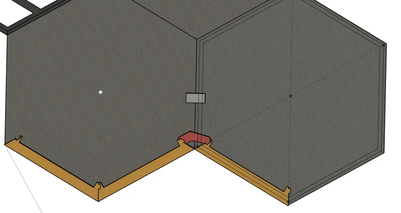Modular Led Channels for Hexagon Panels + Geometry Wall Art Sleeves by ...