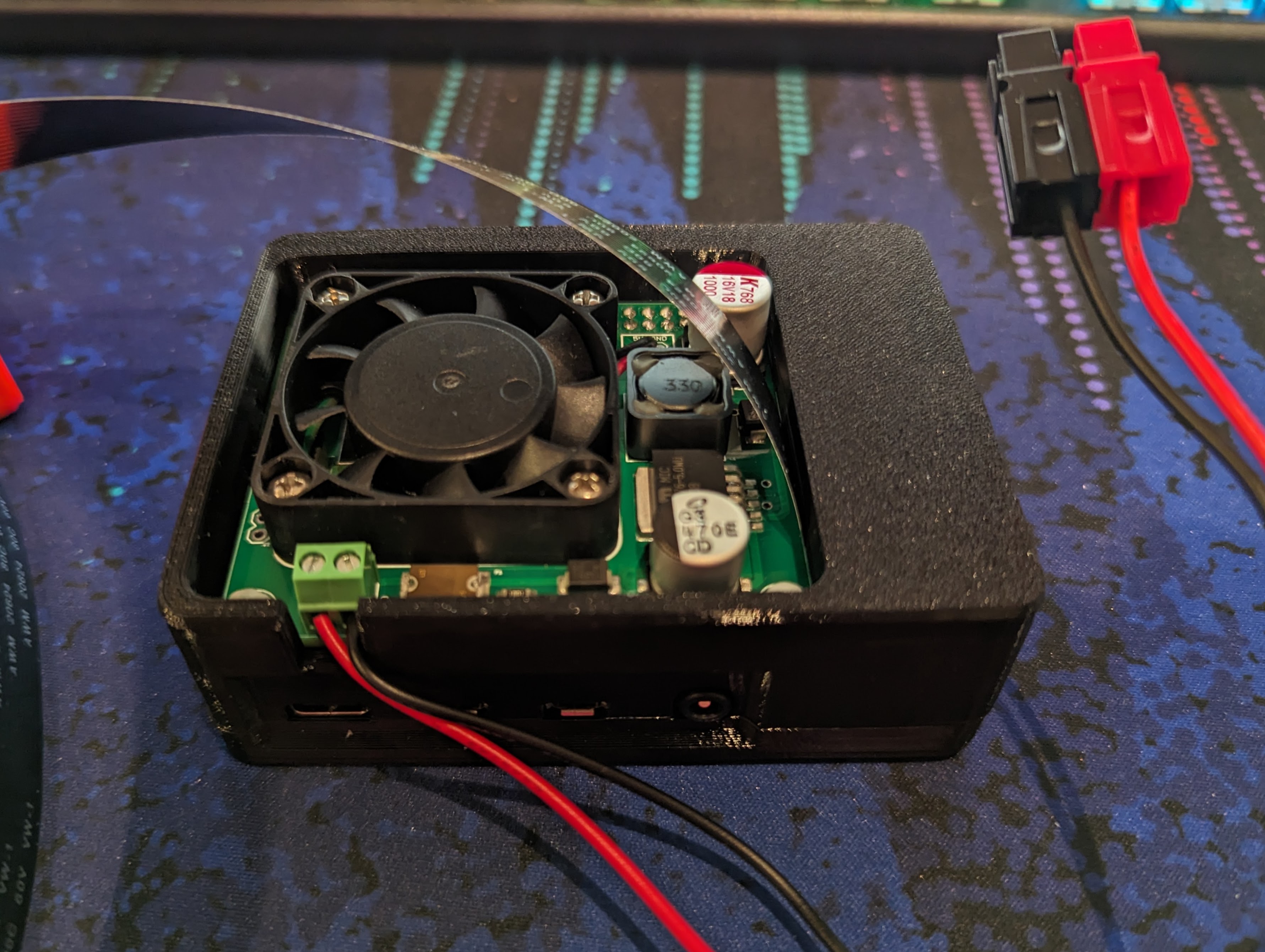 Modular Snap Together Case Top for Rpi4 + Power fan hat