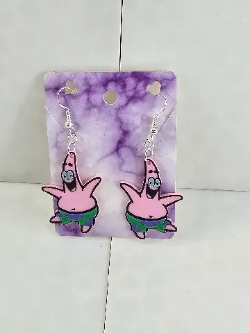 Patrick Star (SpongeBob) Earrings Layered