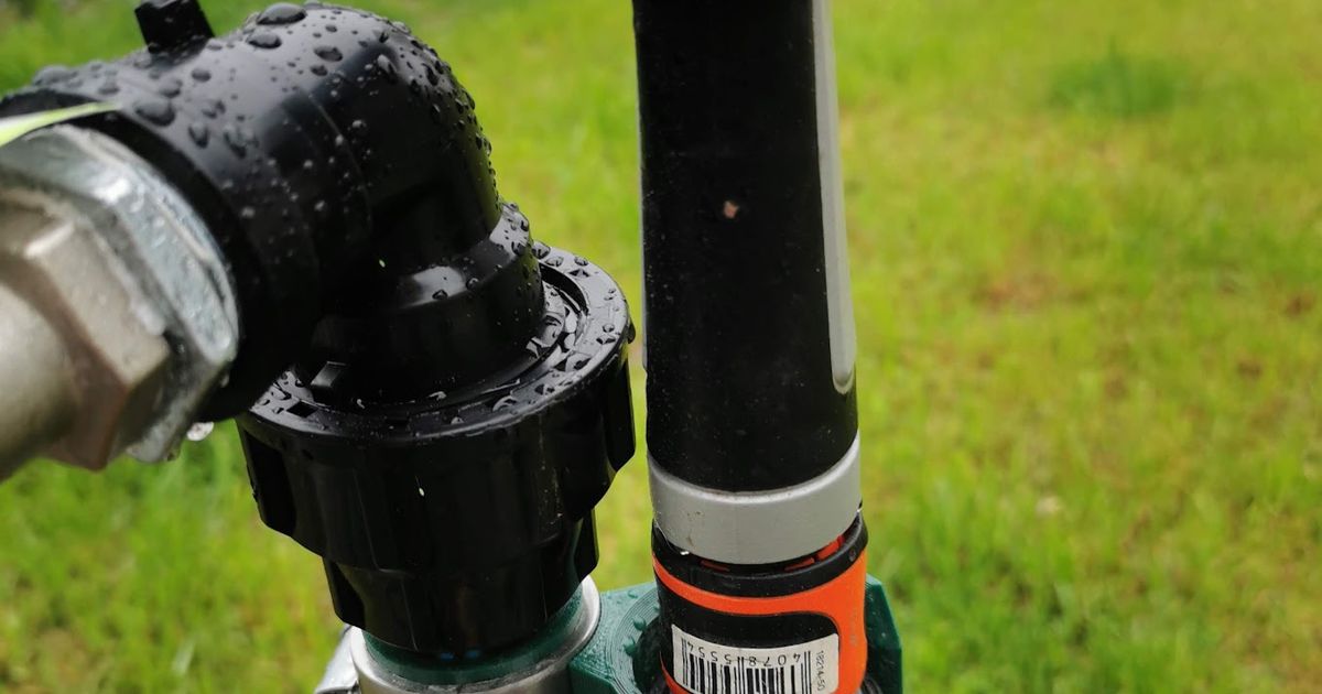 Garden hose nozzle holder by octopuss Download free STL model