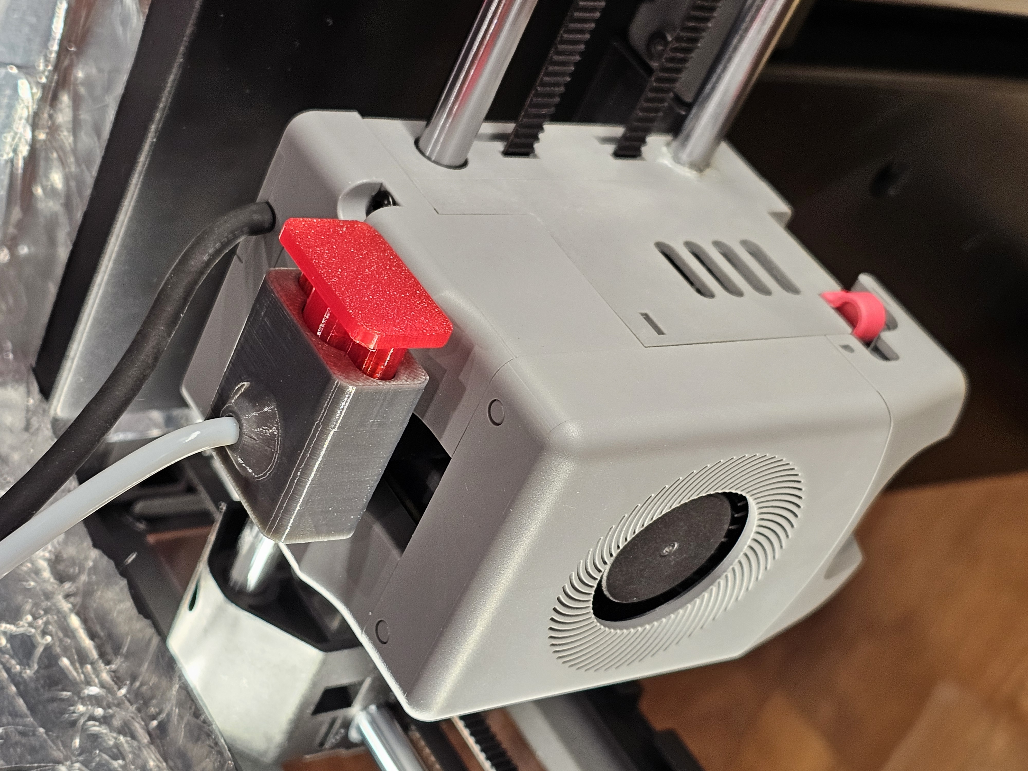Filament Cutter 45° for Flashforge Adventurer 5M (AD5M) Printhead 3D model thumbnail