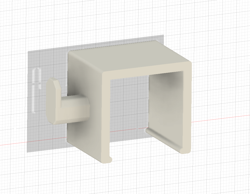 Parametric Coat/Tool Hanger Hook - for bars with a rectangular profile