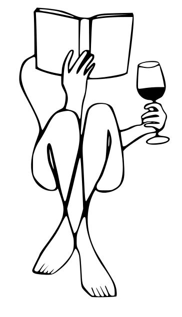 Book And Wine Wall Art