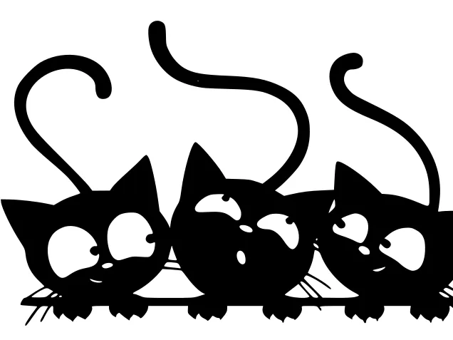 Three Cat Wall art
