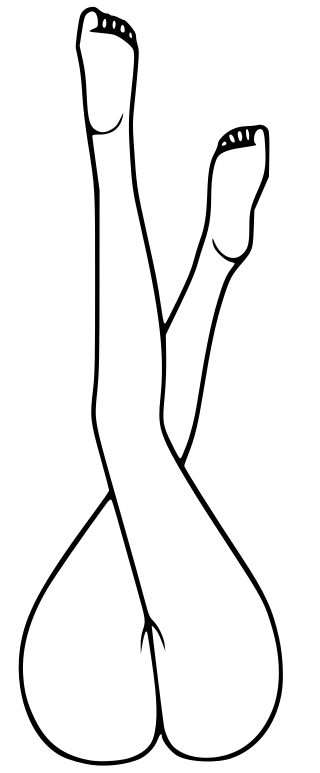 Artistic Two-Legged Figure Wall Decor