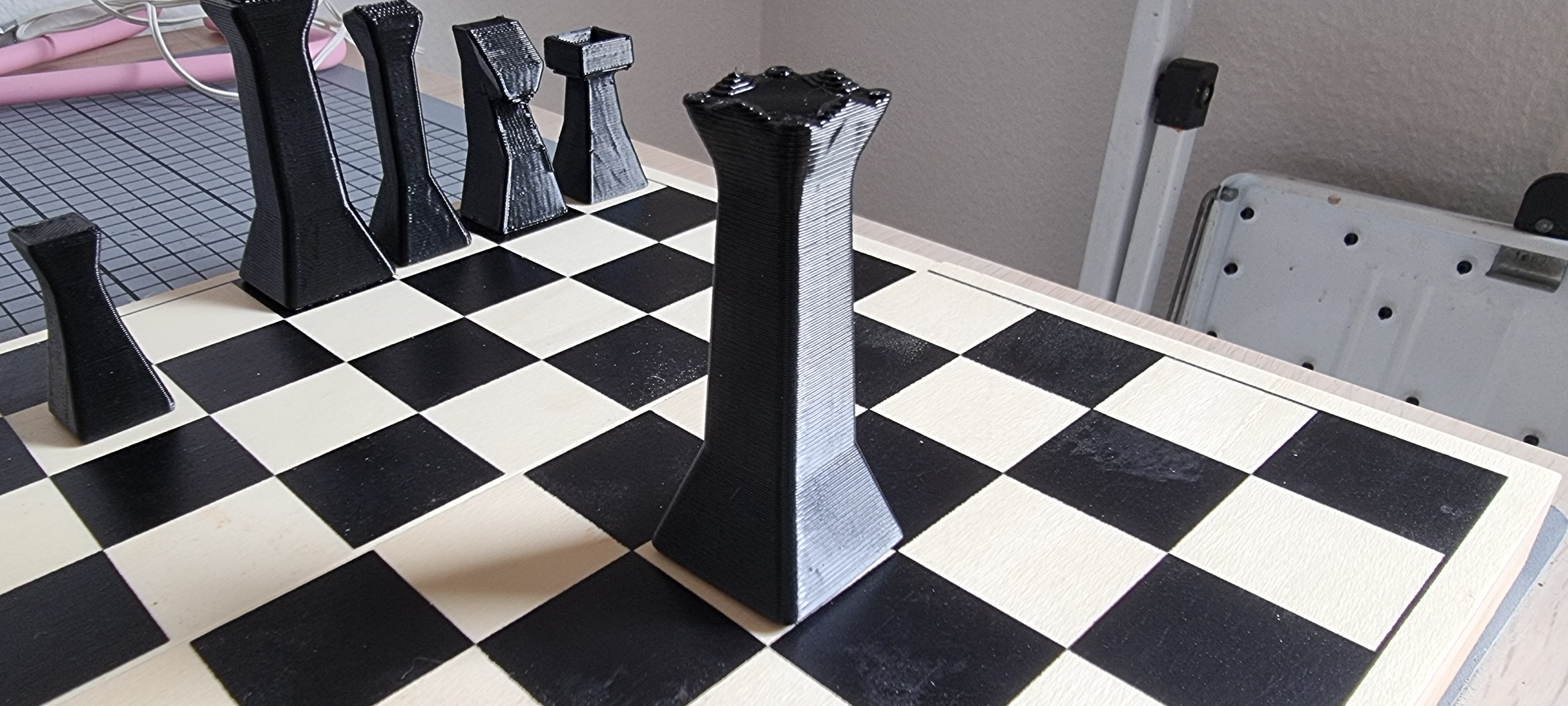 Miniatura 6 do modelo 3D low poly simple chess pieces