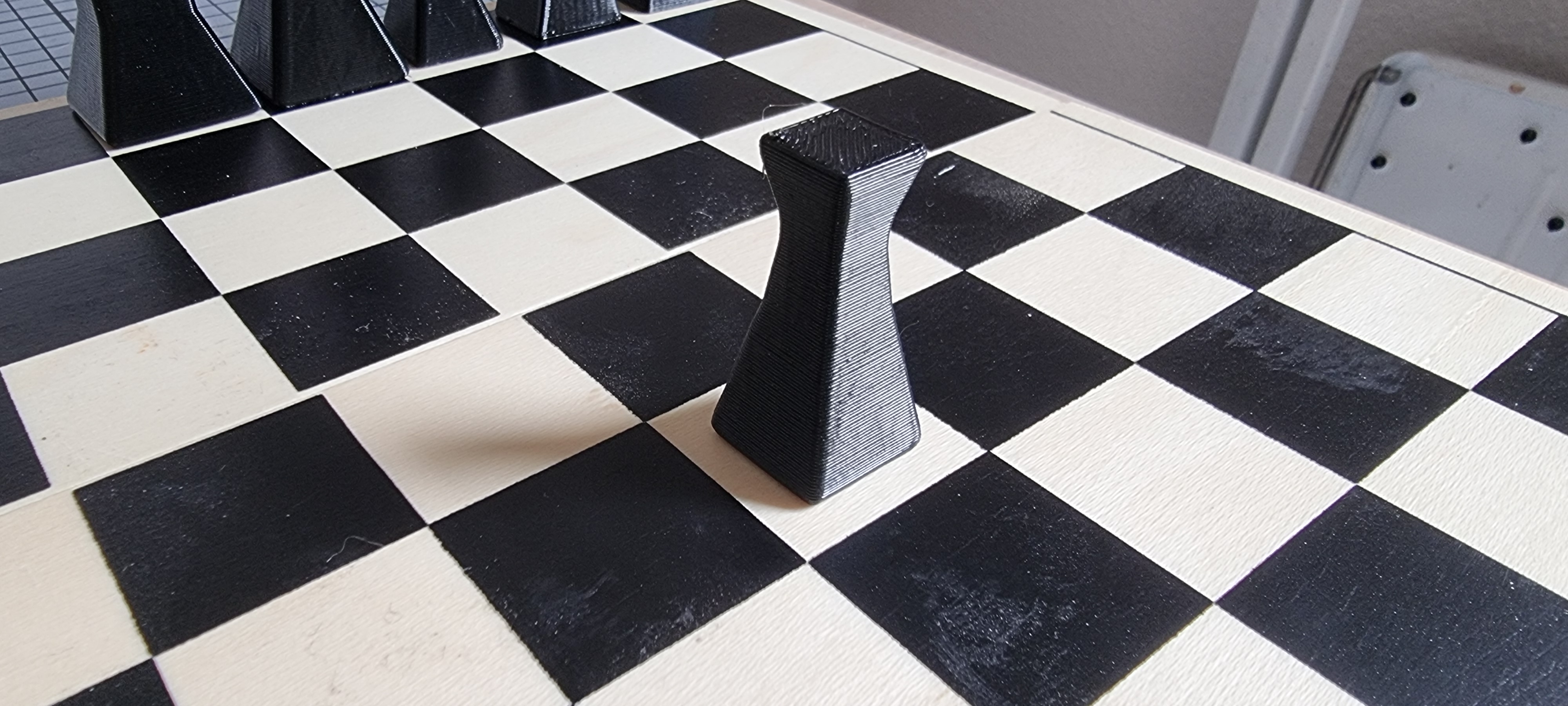 Miniatura 4 do modelo 3D low poly simple chess pieces