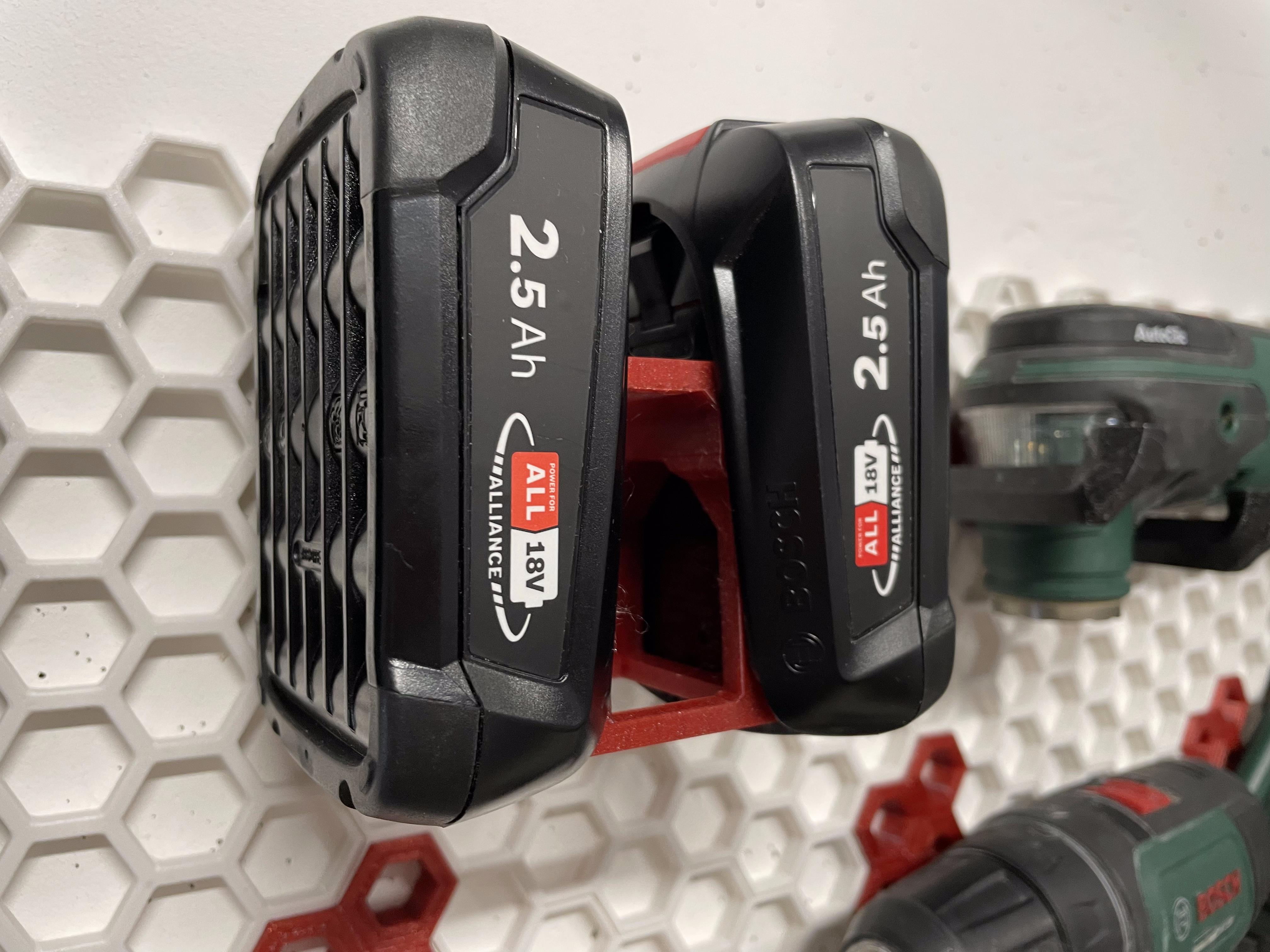 HSW Bosch 18V DIY battery mount and charger