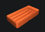 Gridfinity bit holder for 2" hex bits
