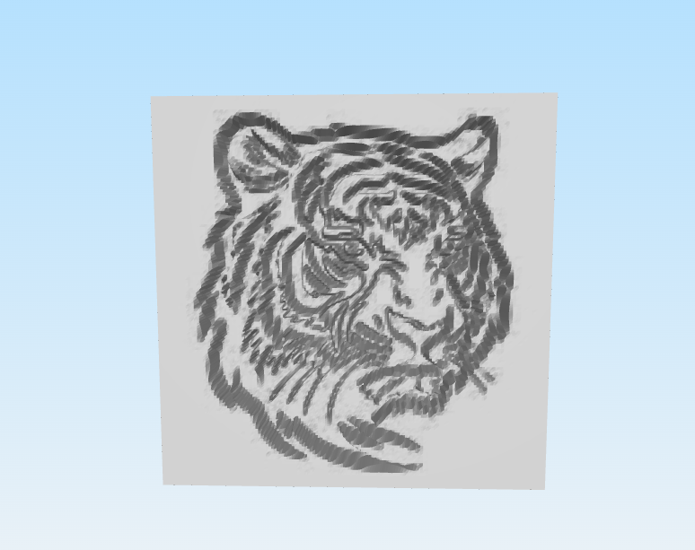 Tiger face by Dxmisfn Download free STL model