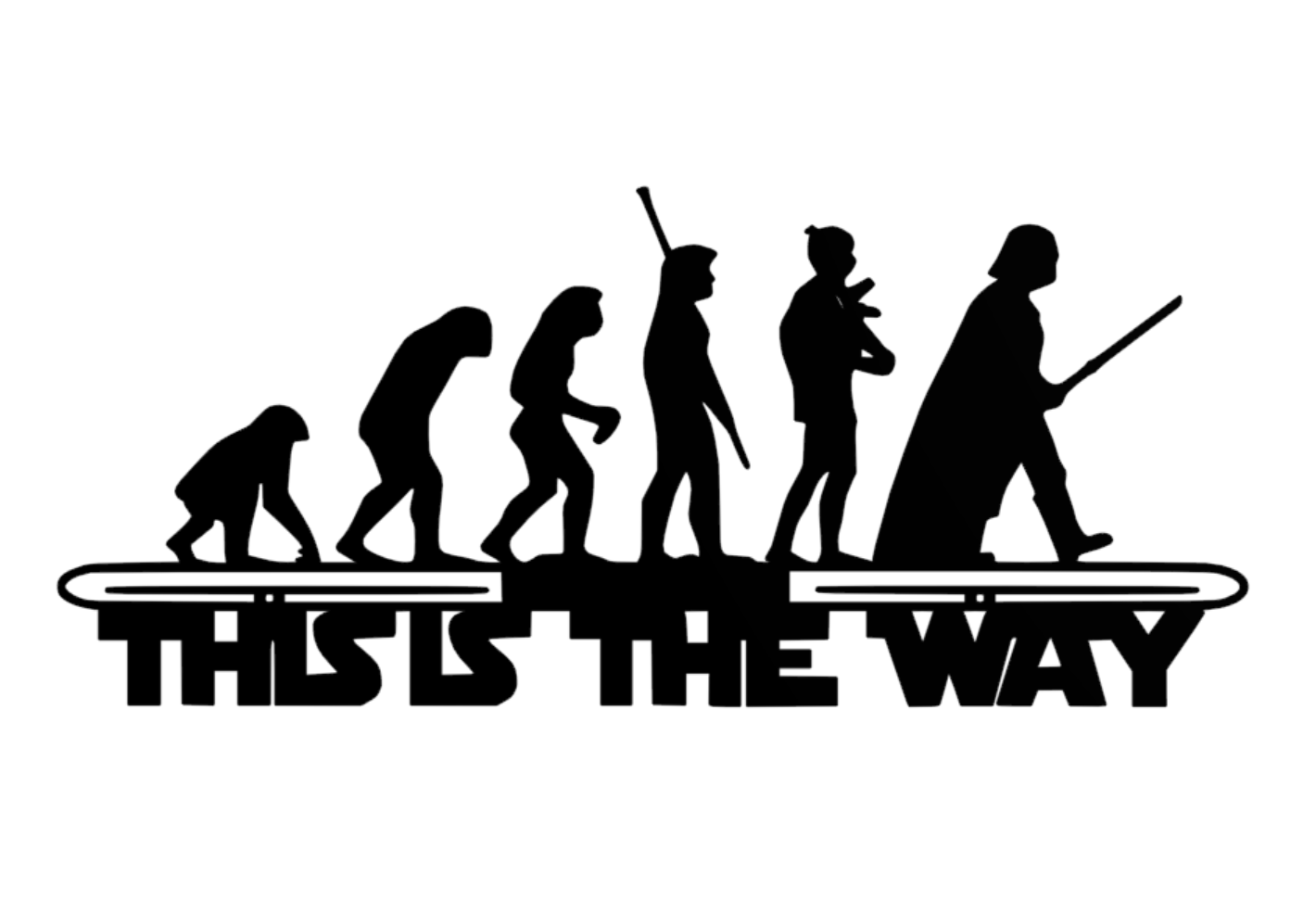Starwars evolution - wall art