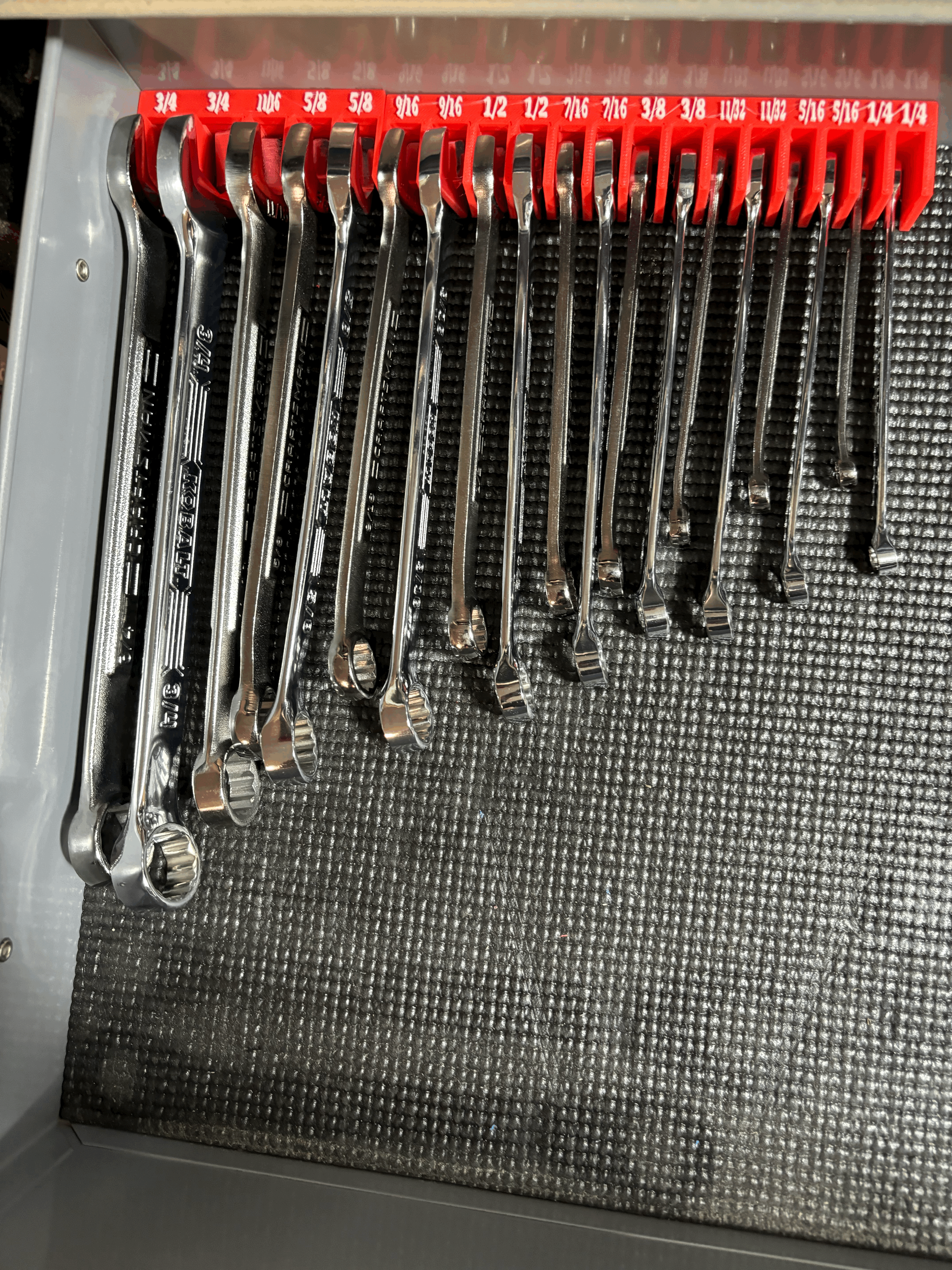 Combination Wrench Organizer SAE Pairs