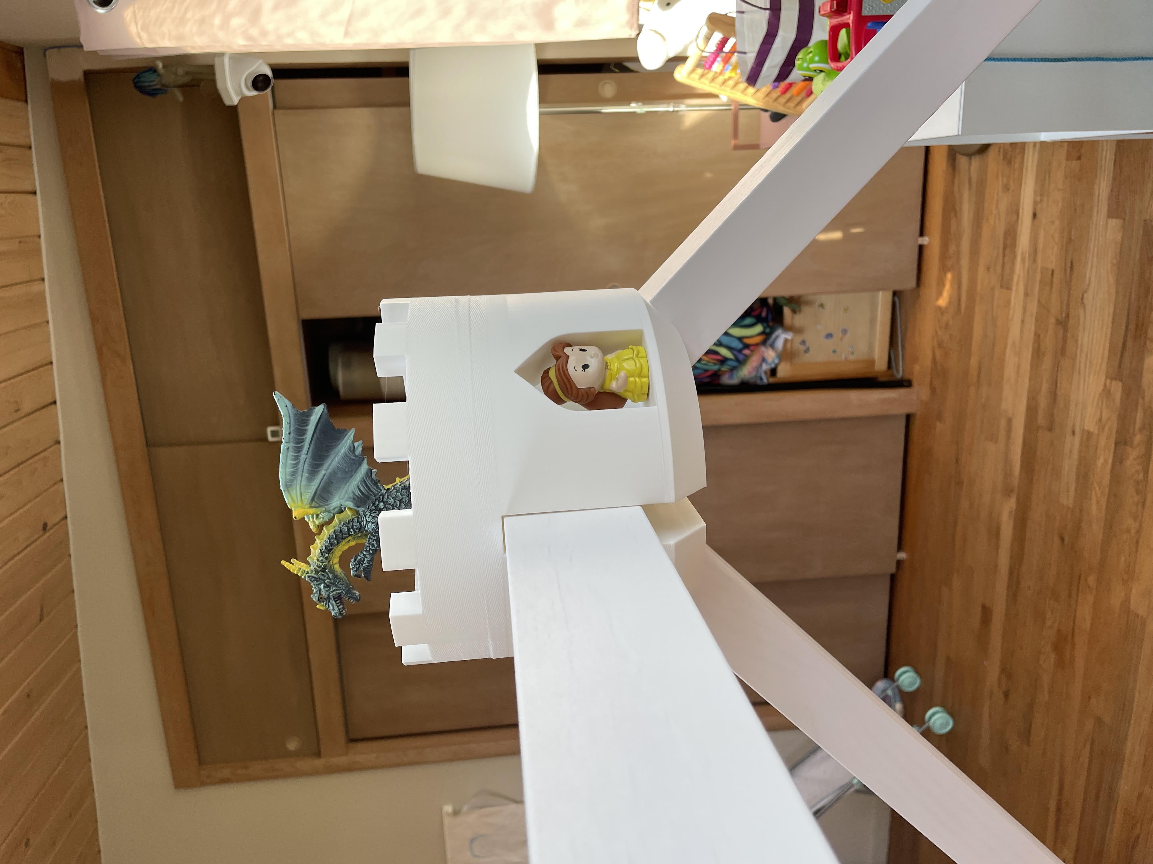 Castle Turret decoration for kids bunk bed