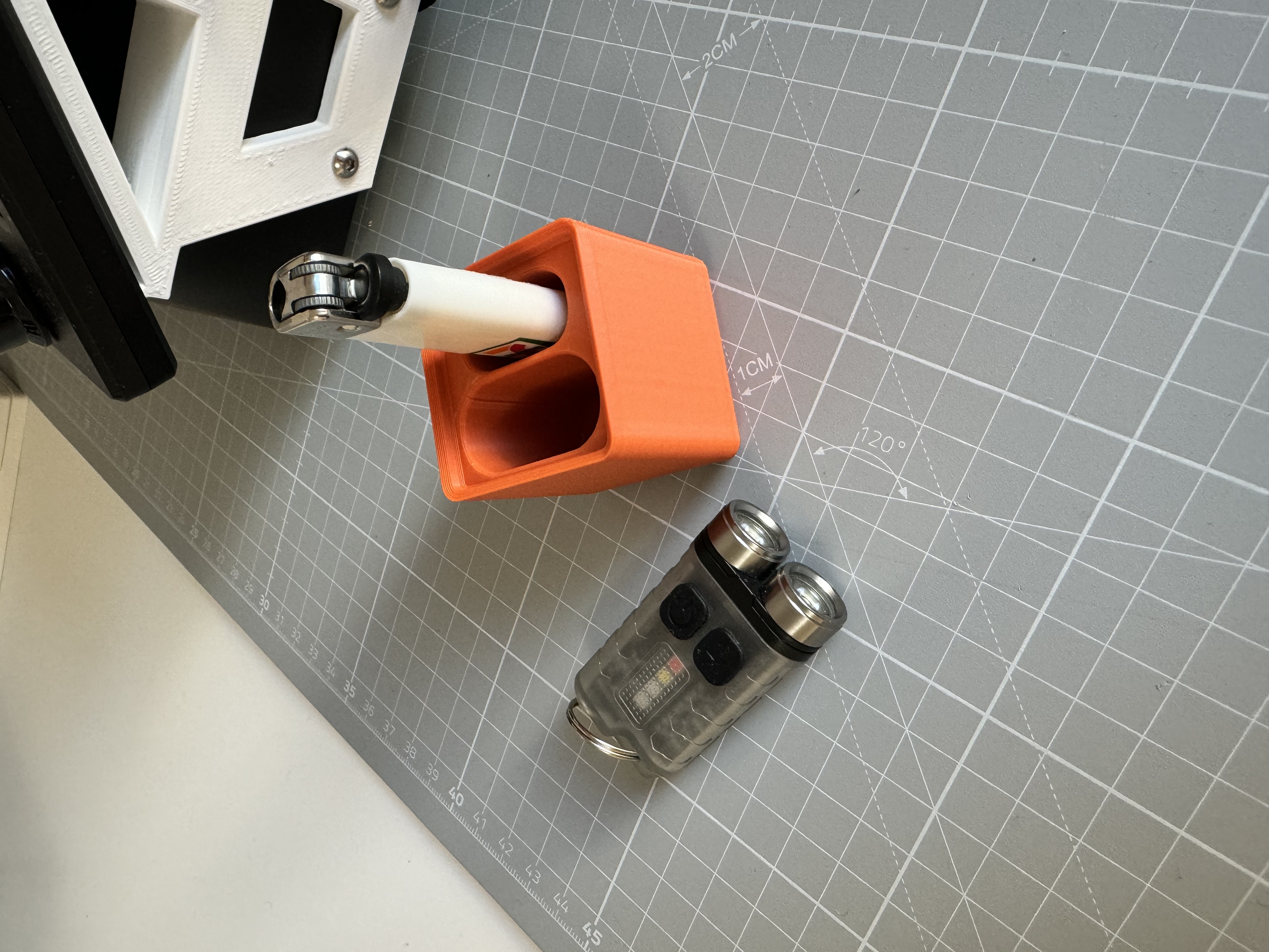 Lighter + Mini Flashlight holder Gridfinity