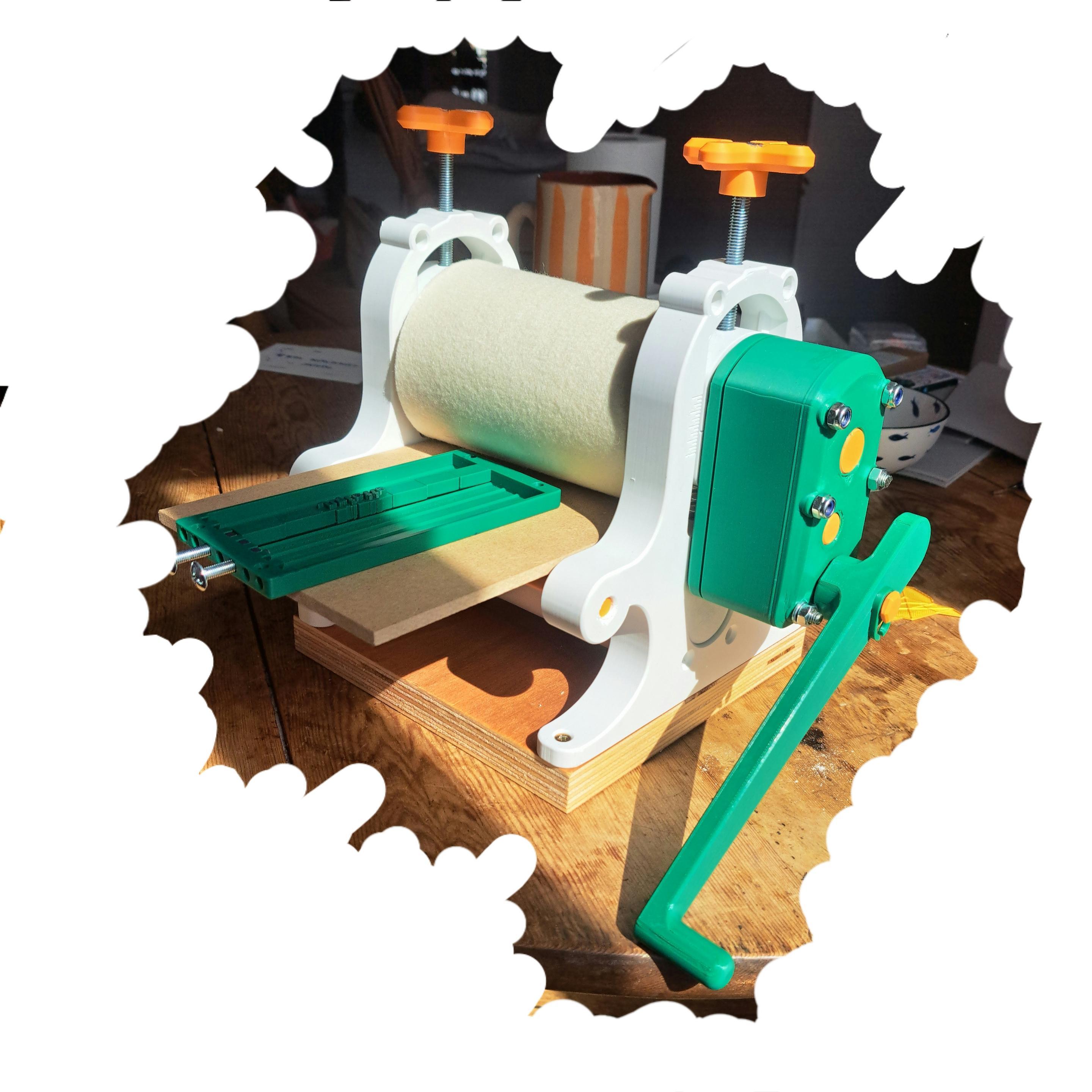 6 inch wide Phantom Plastic Printing Press - No Glue