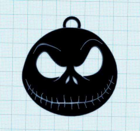 Jack skeleton keychain