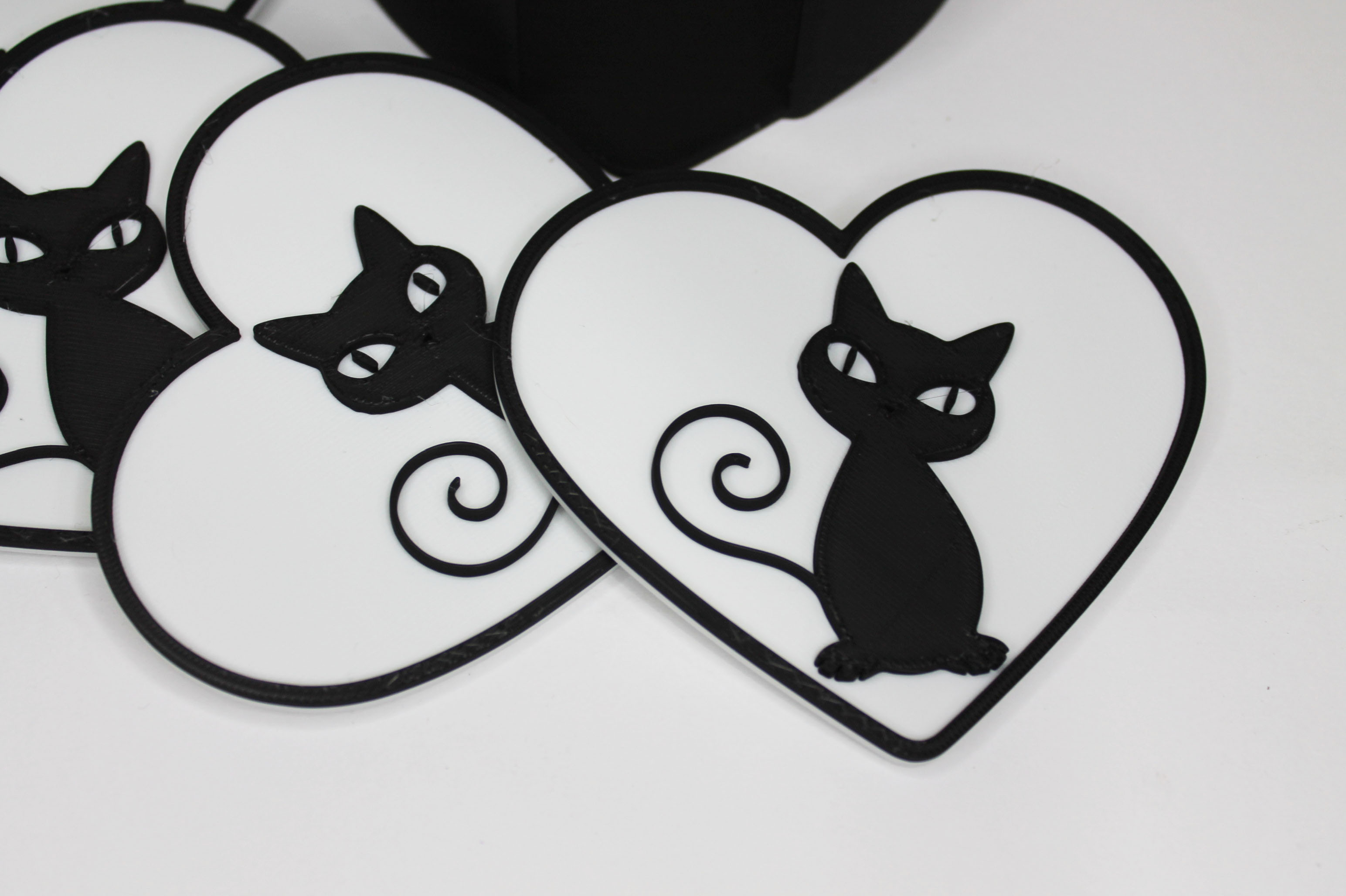 Miniatura 3 do modelo 3D Cat coaster