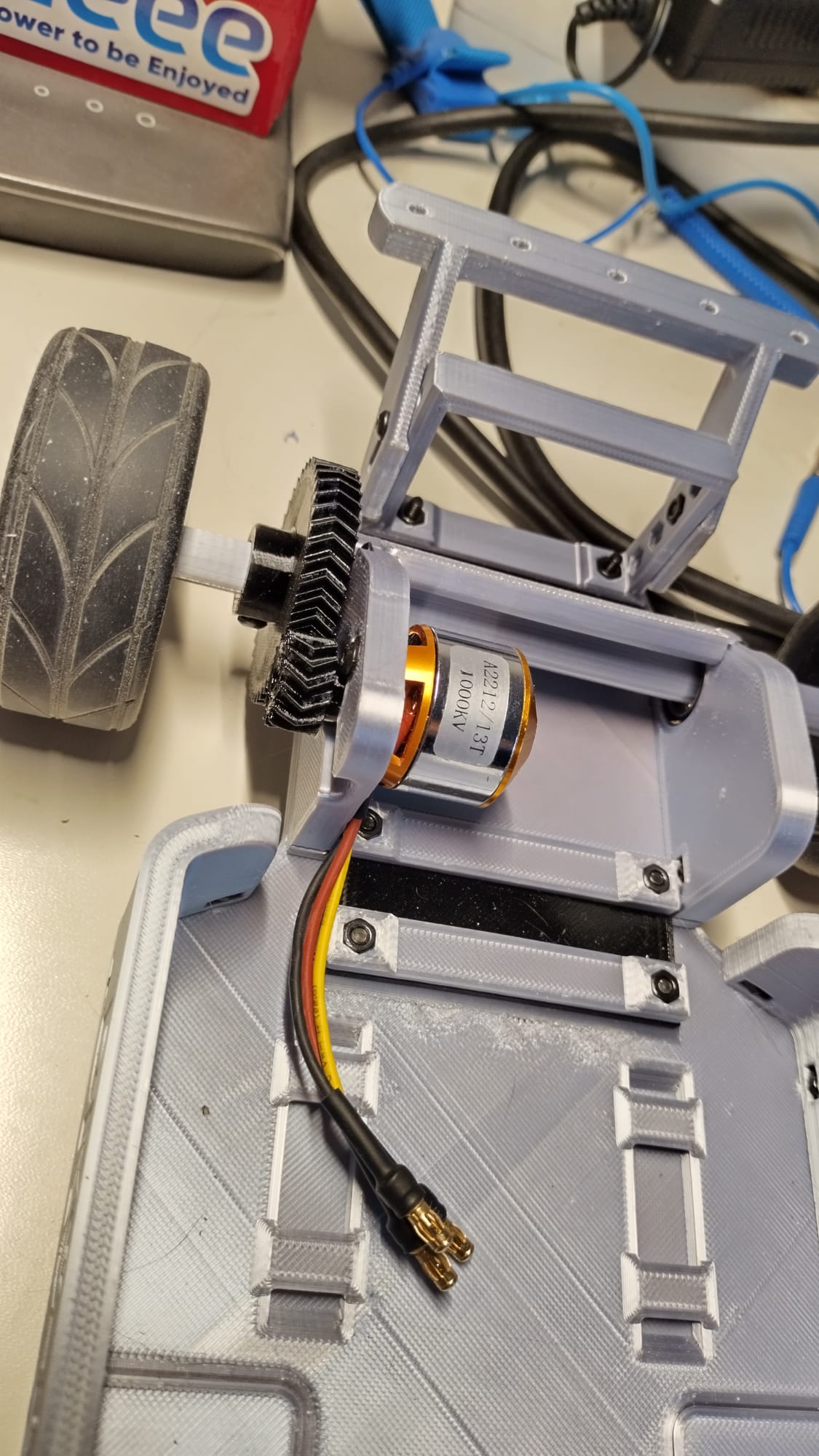 A2212 Motor Mount for Chassis 1/10 Adaptable - DKS-Basic by Duke Doks 3D model thumbnail