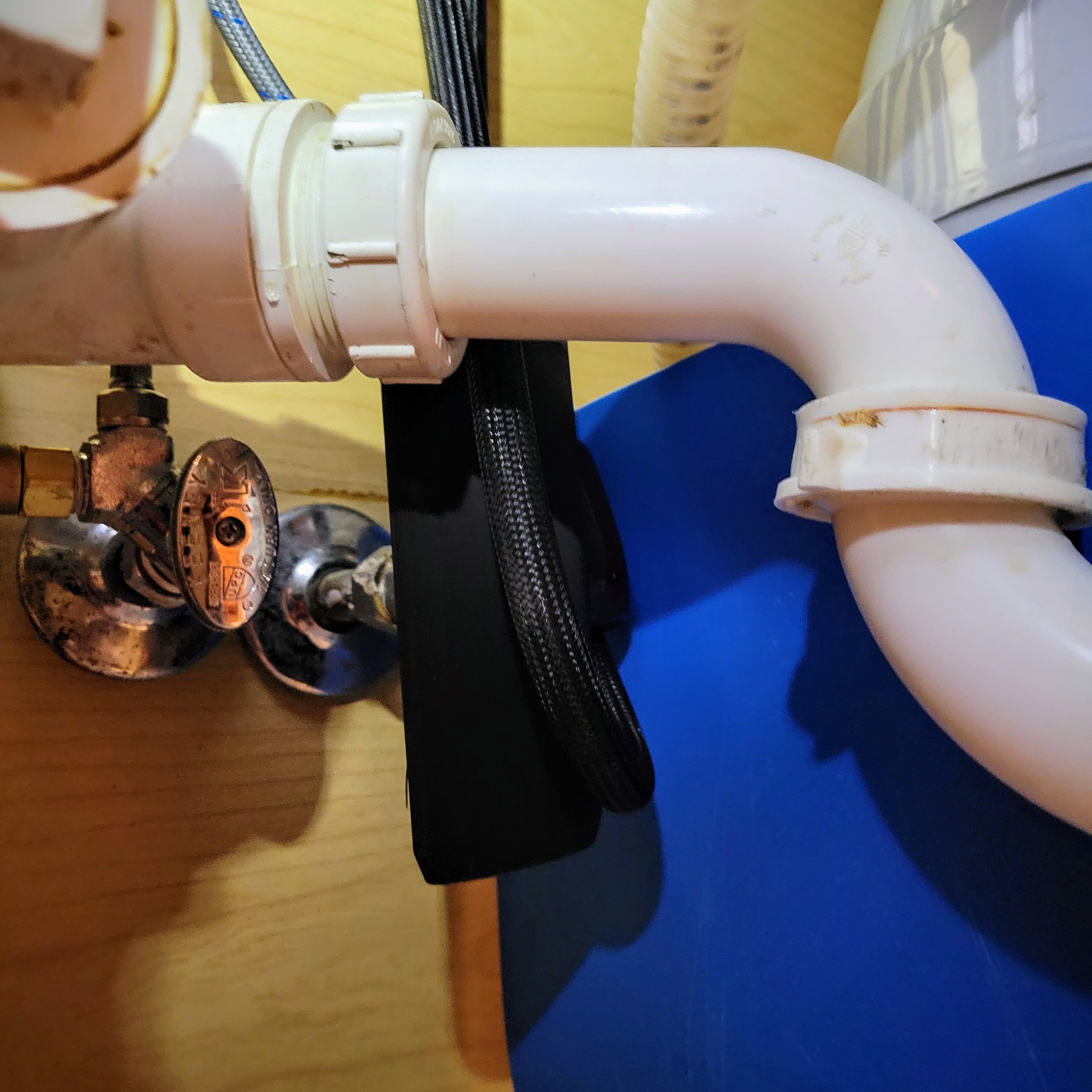 Sink Shutoff Valve Cover for Retractable Faucet