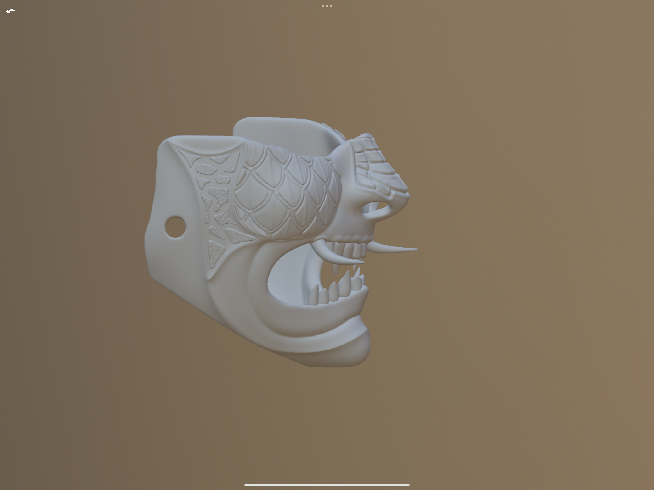 Miniatura 4 do modelo 3D Oni mask