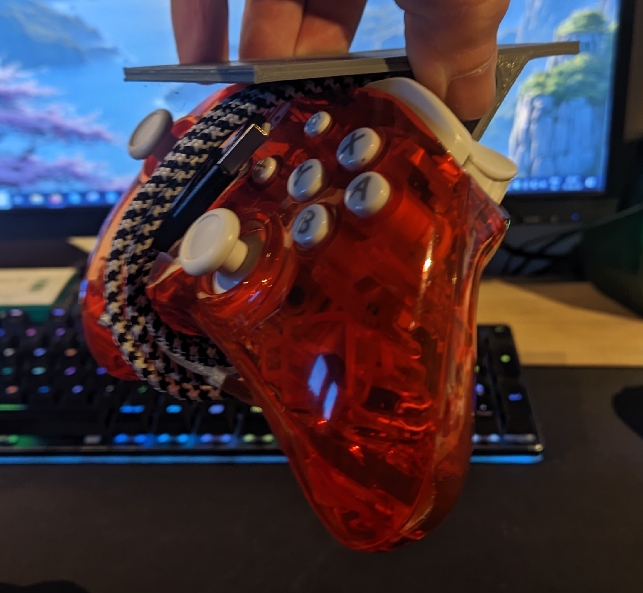 stickable game pad / game controller undertable support