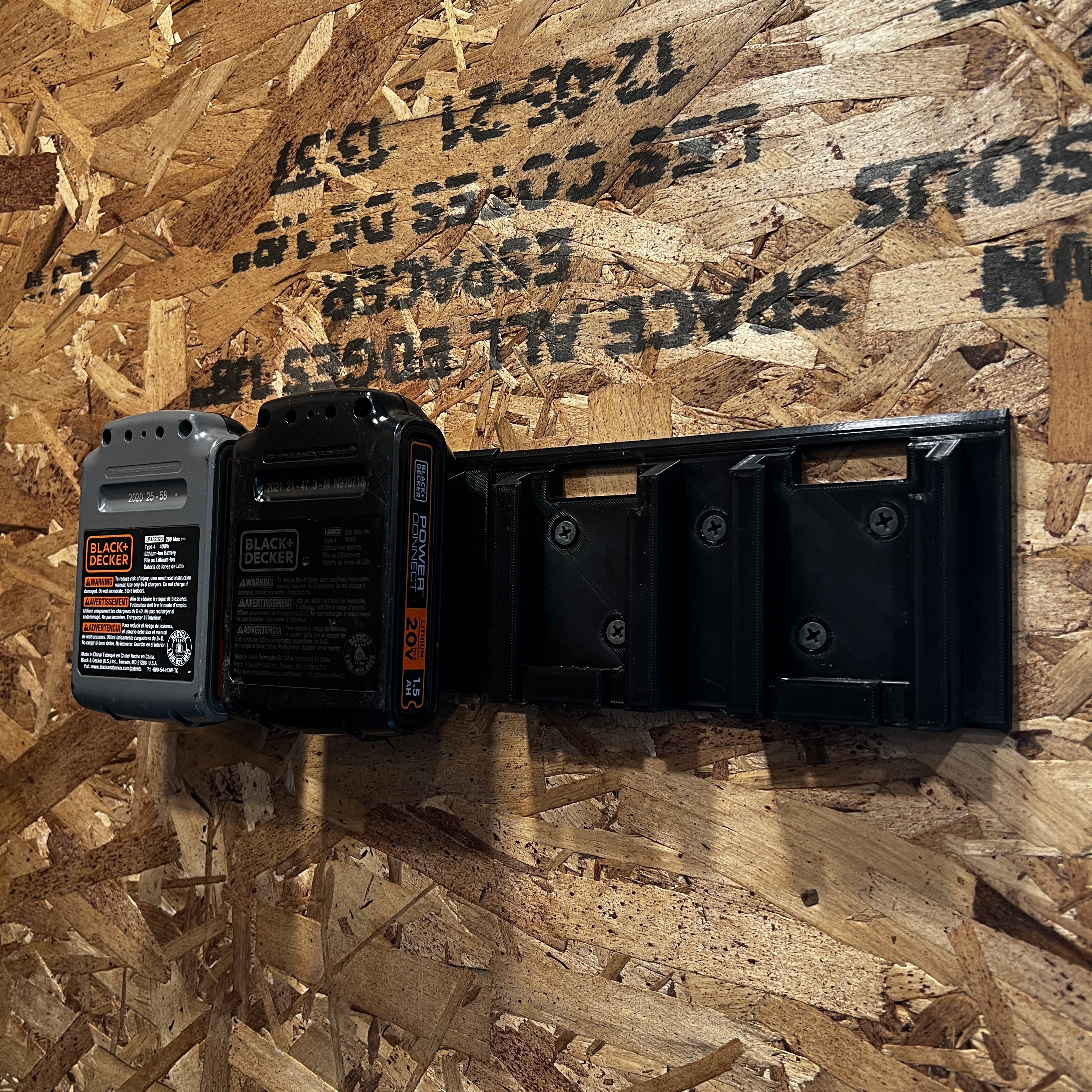 Black & Decker 20V battery holder