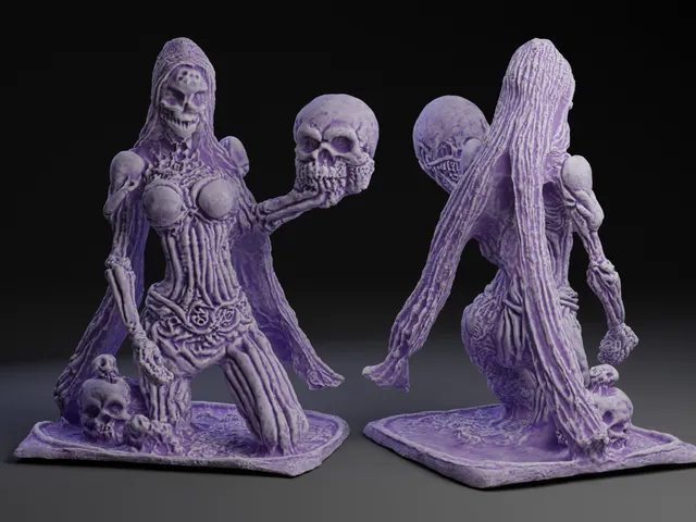 Necromancer with Skulls
