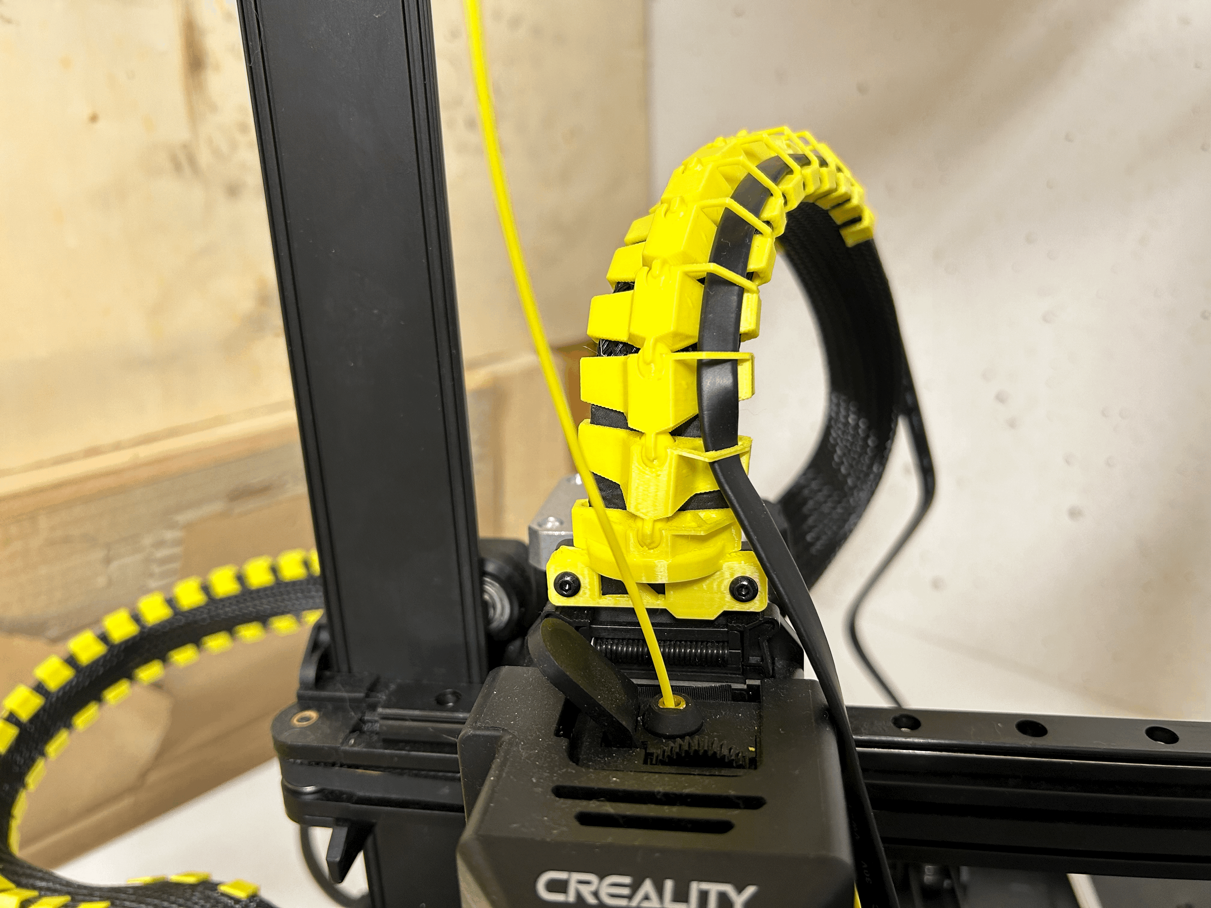 Ender 3 V3 SE / KE Spine cable entry for GSensor