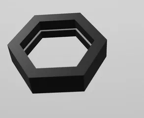 Hexa Vase mit LED
