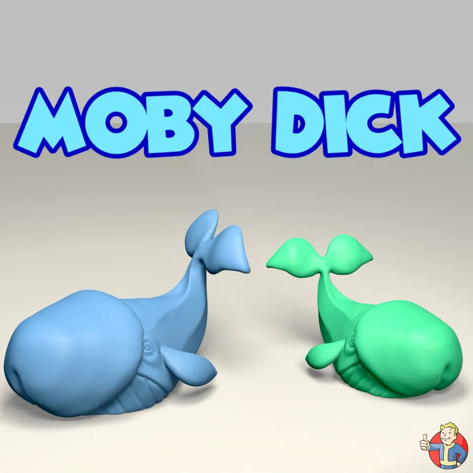 MOBY DICK by Creative Dicks | Download free STL model | Printables.com