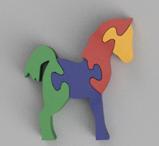 Puzzle horse zoo de ensueño