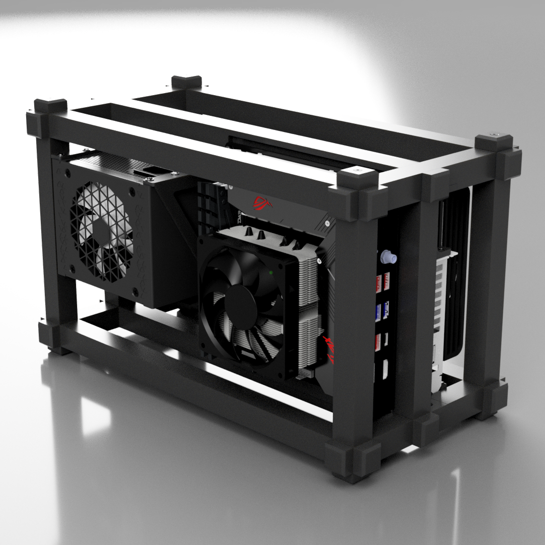 CLICK – Open Frame Mini-ITX PC Case (3D-Print)
