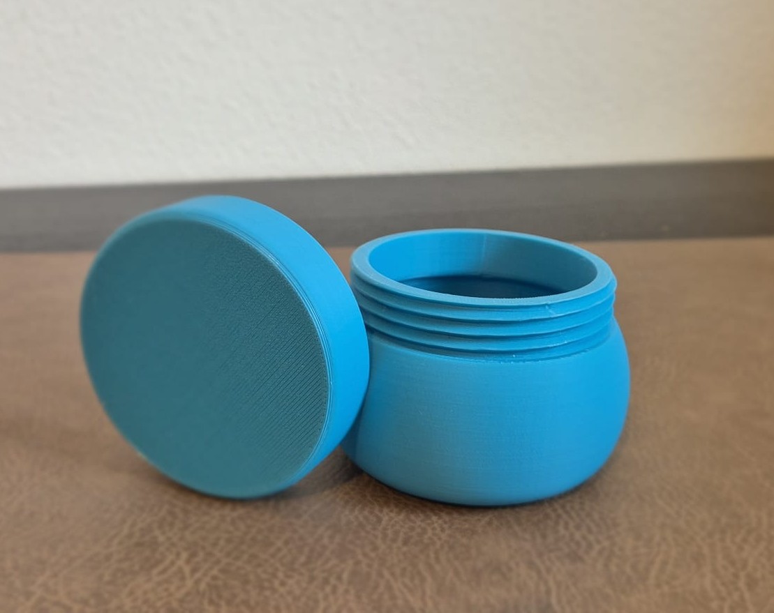 Bowl Jar with Screw Cap – Printable Storage Container