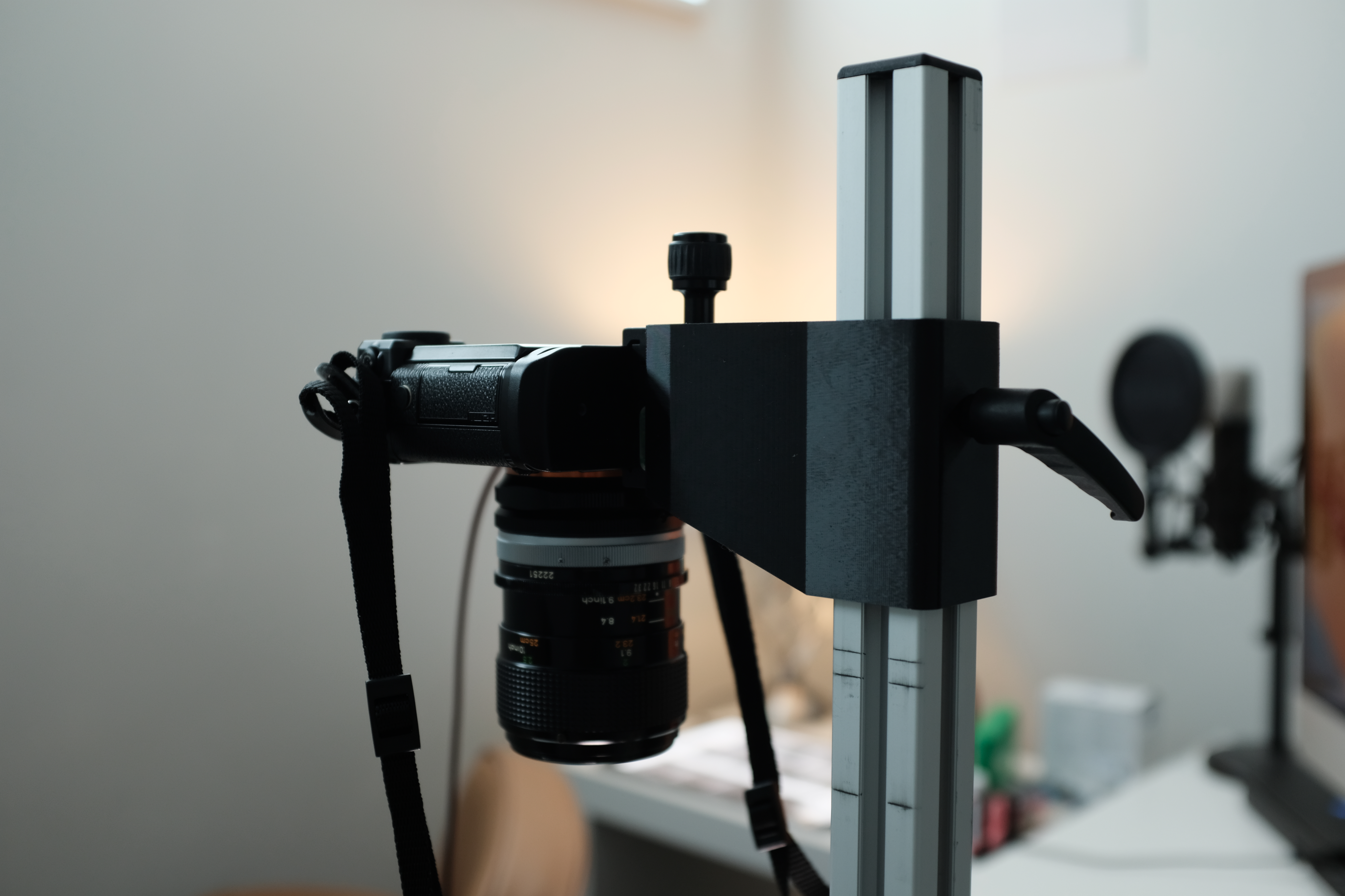 Replacement bracket for Valoi Copy Stand, strengthened and adapted for Arca-Swiss mount