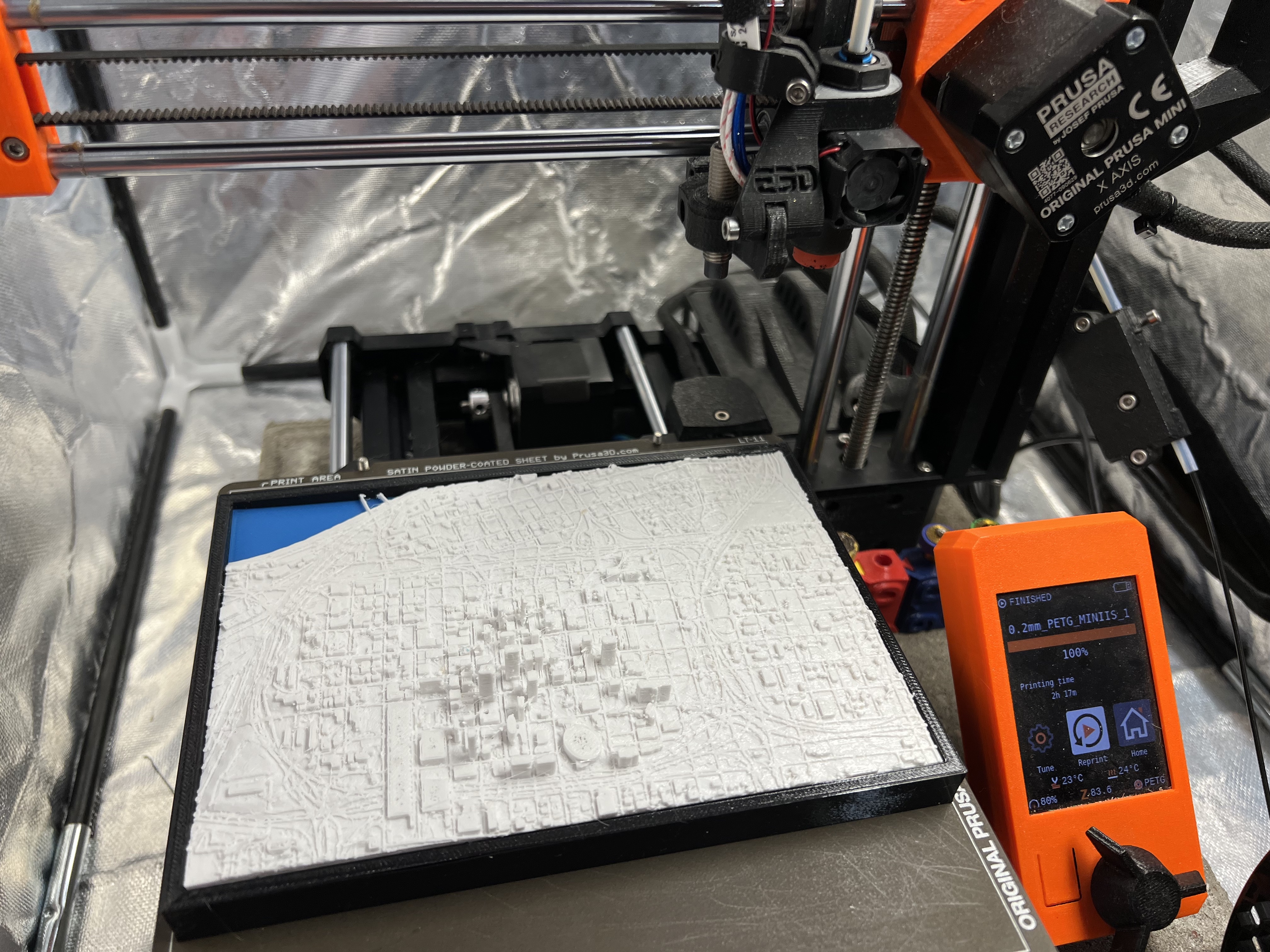 3D Miniature Cityscape Frame for Prusa MINI